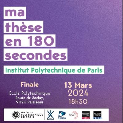 Ma thèse en 180 secondes IP Paris