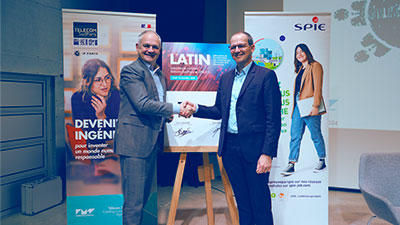 Signature du LabCom Latin entre Télécom SudParis et SIPE ICS